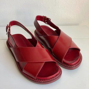 Marni Criss-Cross, Sandals - Red Size 36
